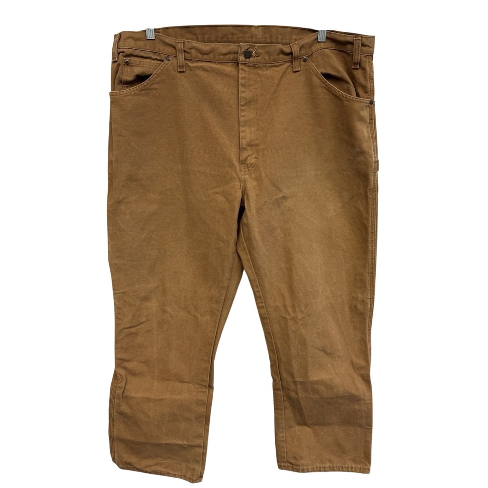 Y2K‎ Dickies Men's 44x30 Canvas Dungaree Work Pants Duck Brown Well Worn Grunge